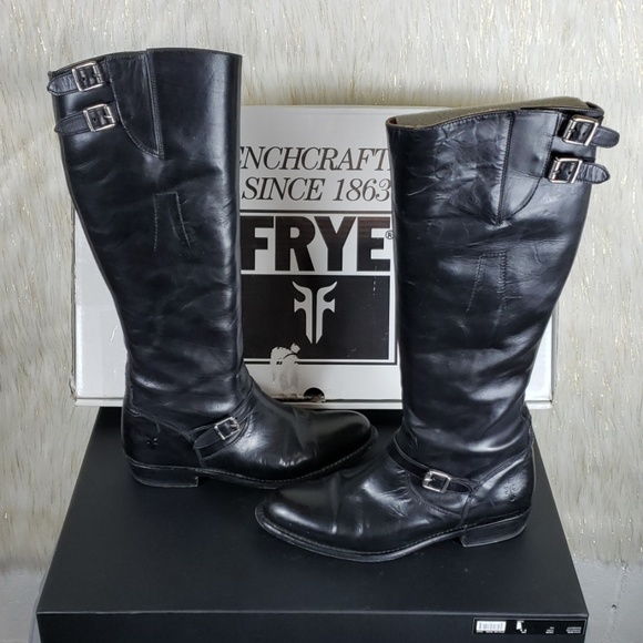 Frye Dorado Buckle Riding Boots - Picture 2 of 8